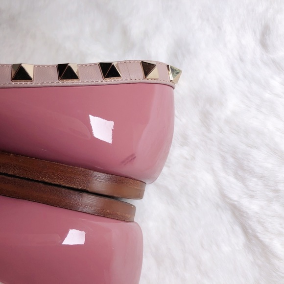❤️SOLD❤️Valentino rockstud balle flats rose 36 - Picture 8 of 8